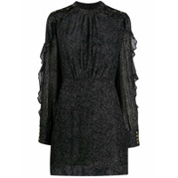 Pinko Vestido de poÃ¡s com babados - Preto