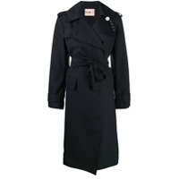 Plan C belted trench coat - Azul