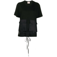 Plan C Camiseta cargo com bolsos - Preto