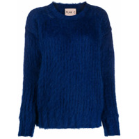 Plan C Suéter de tricô e lã mohair - Azul
