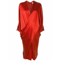 Poiret Vestido drapeado 'Infinity' - Vermelho
