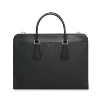 Prada Bolsa para notebook com zíper - Preto