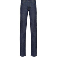 Prada Calça jeans slim cintura média - Azul