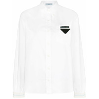 Prada Camisa com aplicação - Branco