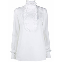 Prada Camisa com babados frontais - Branco