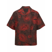 Prada Camisa com estampa floral - Vermelho