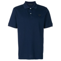 Prada Camisa polo com logo - Azul