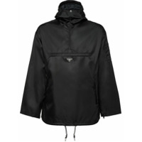 Prada nylon gabardine anorak jacket - Preto