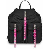 Prada stud embellished backpack - Preto