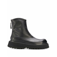 Premiata panelled leather boots - Preto