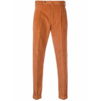 Pt01 Calça slim de veludo cotelê - Laranja