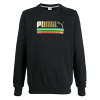 Puma crew neck logo sweatshirt - Preto