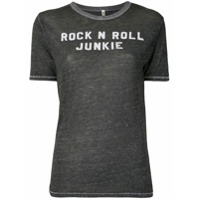 R13 Camiseta Rock N Roll Junkie - Cinza