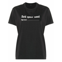 R13 Camiseta 'Sell your soul' - Preto