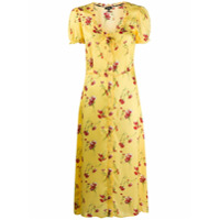 R13 floral midi dress - Amarelo