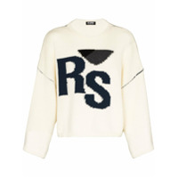 Raf Simons Suéter RS de lã - Branco