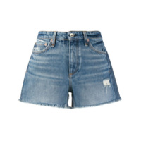 Rag & Bone Short jeans cintura média - Azul