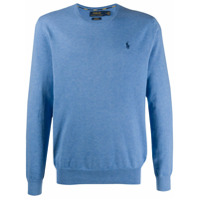 Ralph Lauren Suéter com logo bordado - Azul