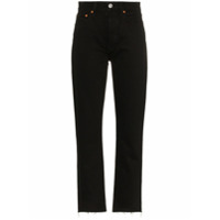 RE/DONE Calça jeans cintura alta - Preto