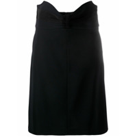 RedValentino Saia franzida na cintura - Preto