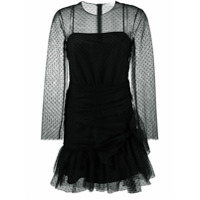 RedValentino Vestido com tule - Preto