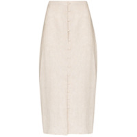 Reformation Saia Fredo de linho - Neutro