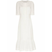 Reformation Vestido midi Oxford - Branco