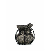 Renli Su Bolsa bucket jacquard mini - Preto