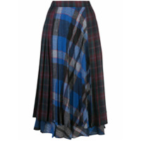 Rentrayage Saia midi plissada - Azul