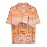 Rhude Camisa com estampa de cactus - Marrom