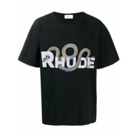 Rhude Camiseta com estampa de logo - Preto