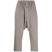 Rick Owens Calça saruel cropped - Cinza