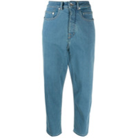Rick Owens DRKSHDW Calça jeans cropped - Azul