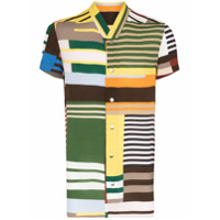 Rick Owens Golf Uxmal striped shirt - Verde