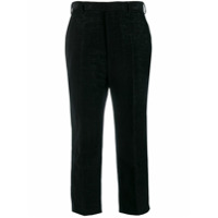 Rick Owens pintuck cropped trousers - Preto