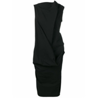 Rick Owens ruched style dress - Preto