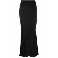Rick Owens Saia midi slim - Preto