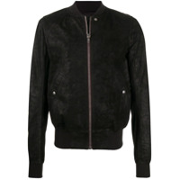 Rick Owens zipped leather jacket - Preto