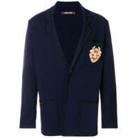 Roberto Cavalli Blazer com bordado - Azul