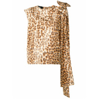 Rochas bow-detail leopard-print top - Neutro