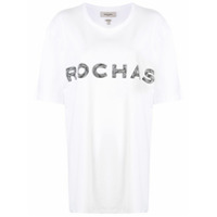 Rochas Camiseta com logo - Branco