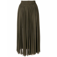 Rochas gathered midi skirt - Verde