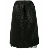 Rochas Saia de lurex com tassel - Preto