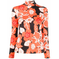 Rokh Blusa com estampa floral - Preto