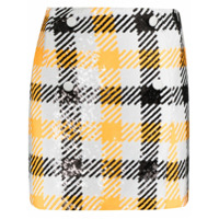 ROTATE Minissaia London com paetês - Branco