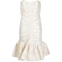 ROTATE Vestido de festa franzido - Neutro