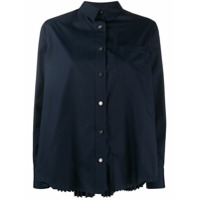 Sacai Camisa com pregas posteriores - Azul