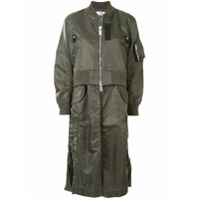 Sacai Casaco bomber com sobreposição - Verde