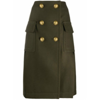 Sacai high-waisted military skirt - Verde
