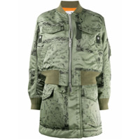 Sacai Jaqueta bomber longa - Verde